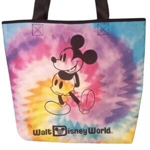 Disney World tie-dye tote bag